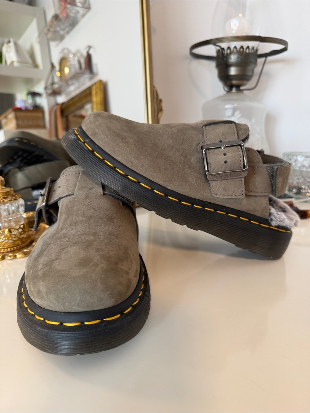 Dr. Martens Jorge II Faux Fur Lined Slingback Mule 🖤 ON HOLD